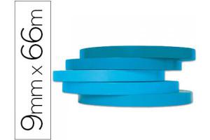 CINTA CIERRABOLSAS PVC 66MX12MM AZUL 04204-00087-00