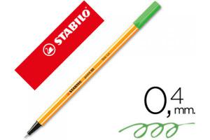 ROTULADOR STABILO POINT 88 VERDE 0.4MM 88 36