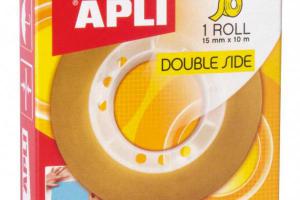 CINTA ADHESIVA DOBLE CARA APLI 15x10mm