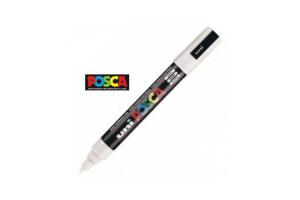 ROTULADOR POSCA MEDIUM BLANCO PC5M