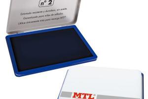 TAMPON METALICO 109X70MM AZUL