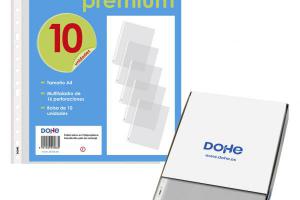 FUNDA MULTITALADRO A4 PREMIUM PACK-10 DOHE