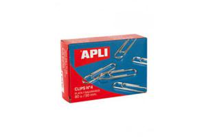 CLIP Nº4 APLI PLATEADOS 50MM 80U