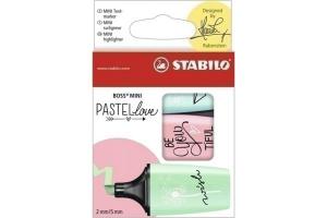 ROTULADOR FL. STABILO BOSS-MINI PASTEL X3