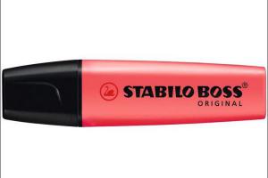 ROTULADOR FLUORESCENTE STABILO BOSS ROJO