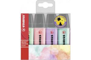 ROTULADOR FL. STABILO BOSS PASTEL X4