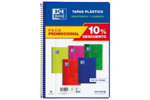 BLOC ESPIRAL Fº CUADRO OXFORD PP 80h 90g P-5 VIVOS