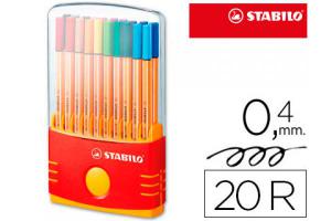 ROTULADOR STABILO POINT 88 20 U ESTUCHE RIGIDO