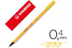 ROTULADOR STABILO POINT 88 AMARILLO 0.4MM
