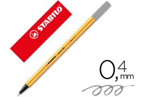 ROTULADOR STABILO POINT 88 GRIS OSCURO 0.4MM 88 96