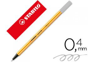 ROTULADOR STABILO POINT 88 GRIS 0.4MM 88 94