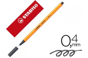 ROTULADOR STABILO POINT 88 GRIS AZULADO INTENSO 0.4MM 88 97