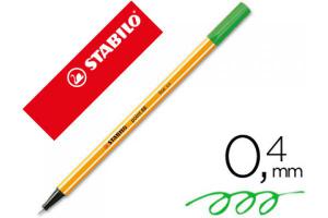 ROTULADOR STABILO POINT 88 VERDE PINO 0.4MM 88/53