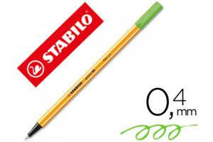 ROTULADOR STABILO POINT 88 VERDE HIELO 0.4MM 88 13
