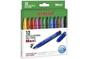 ROTULADOR FIBRA ALPINO MAXI ESTUCHE de 12