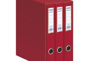 MODULO 3 CARPETAS FOLIO ROJO OFICOLOR DOHE