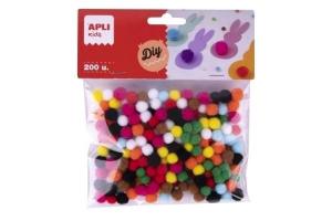 POM POM SURTIDOS MINI 200U
