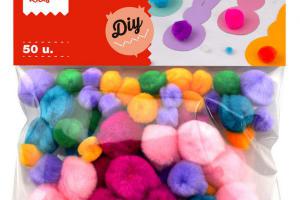 POM POM SUAVES 50U SURTIDOS