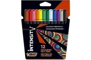 ROTULADOR FIBRA BIC COLOR UP / INTENSITY BLISTER de 12