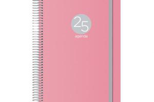 AGENDA MEMPHIS Día página 15x21cm. Rosa