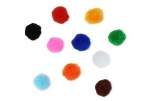 POMPON COLORES SURTIDOS 40MM X8