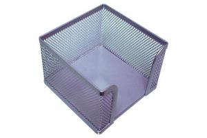SOPORTE TACO DE PAPEL METALICO REJILLA PLATA 95X95X80