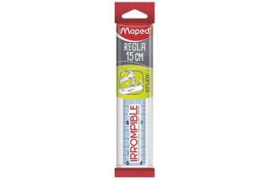 REGLA STUDY IRROMPIBLE 15CM TRANSPARENTE