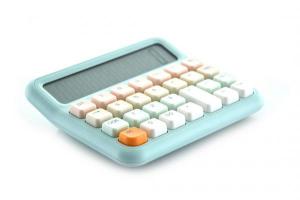CALCULADORA SOBREMESA SOFT AZUL 12D XL