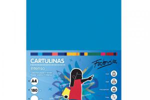 CARTULINA A4 180G 50H AZUL MEDIO FABRISA