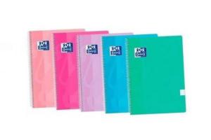 BLOC ESPIRAL Fº CUADRO OXFORD PP 80h 90g P-5 pastel