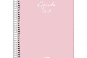 AGENDA ESCOLAR BASIC A5 D/P SERENITY ROSA 26/27