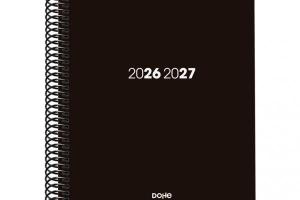 Agenda ESCOLAR BASIC PP A5 D/P ELEMENT NEGRO 26/27