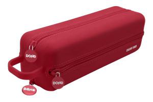 Portatodo COLOUR VIBES Silicona 4 cremalleras ROJO
