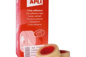CINTA ADHESIVA 19*33 APLI 8ROLLOS