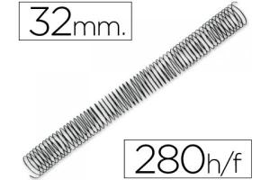 ESPIRAL METALICA NEGRA 32MM 50UND
