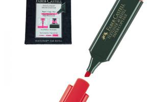 ROTULADOR FL. ROJO FABER-CASTELL 